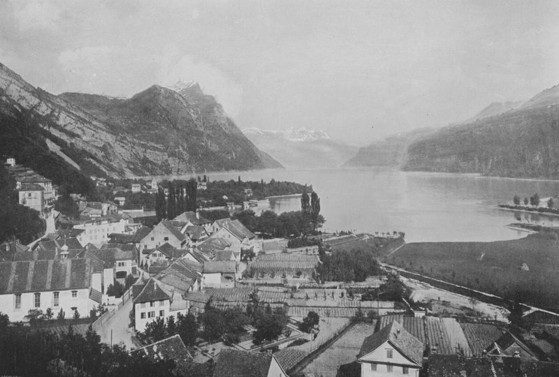 Weesen, Lac de Wallenstadt (s/v foto) av Swiss Photographer