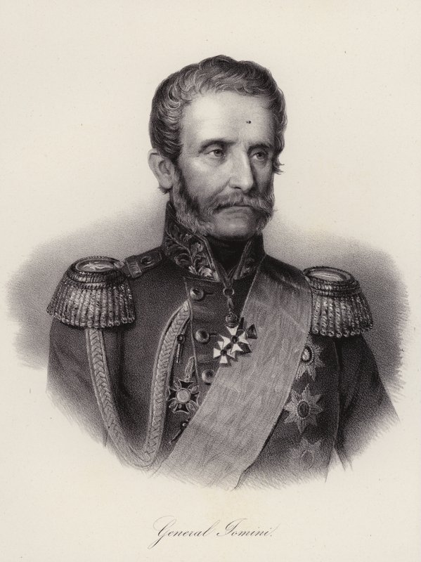 Antoine Henri, baron av Jomini, schweizisk general och militärhistoriker (gravyr) av Swiss School