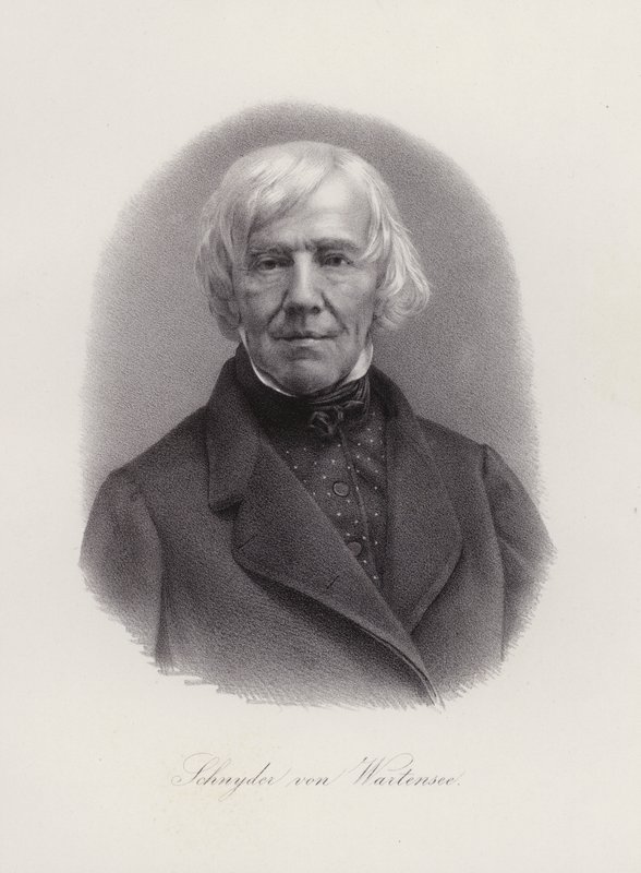 Franz Xaver Schnyder von Wartensee, schweizisk kompositör (gravyr) av Swiss School