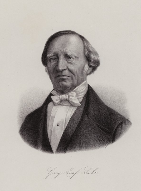 Georg Joseph Sidler, schweizisk politiker (gravyr) av Swiss School