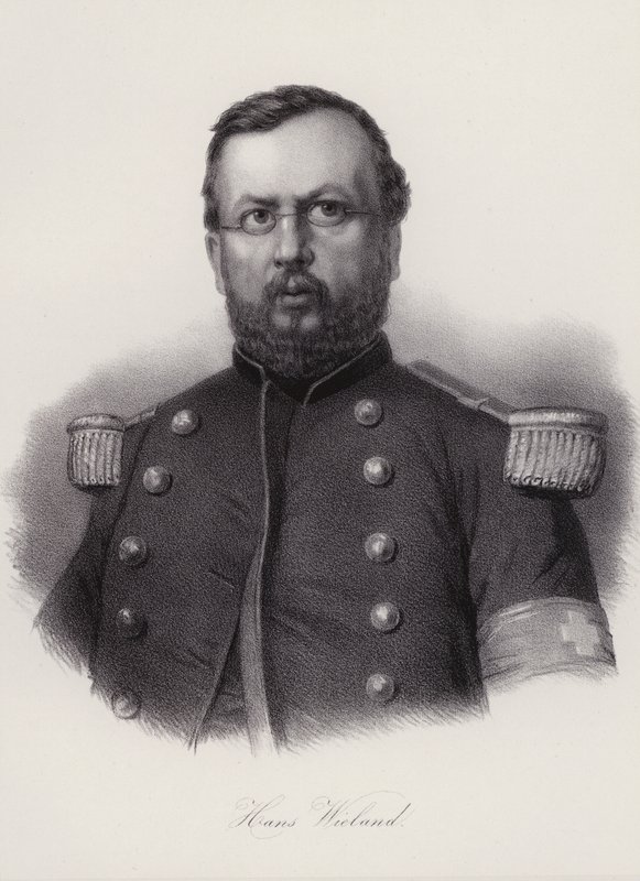 Hans Wieland, schweizisk soldat (gravyr) av Swiss School