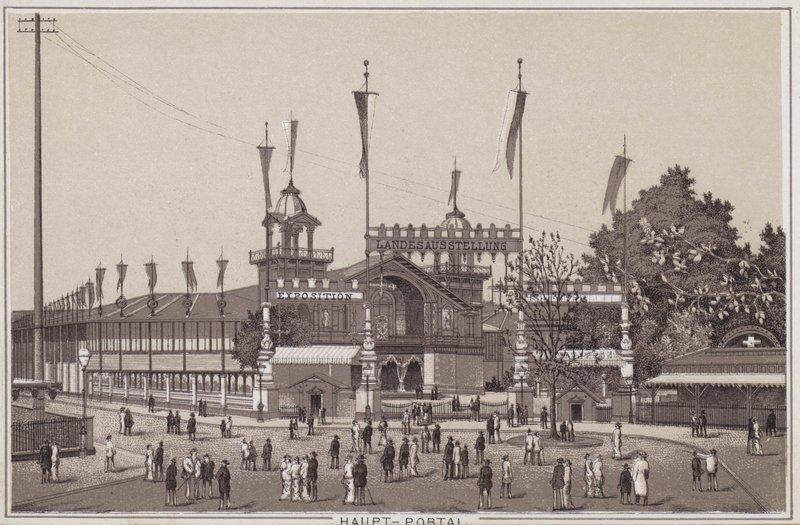 Huvudportal, schweizisk nationalutställning, Zürich av Swiss School