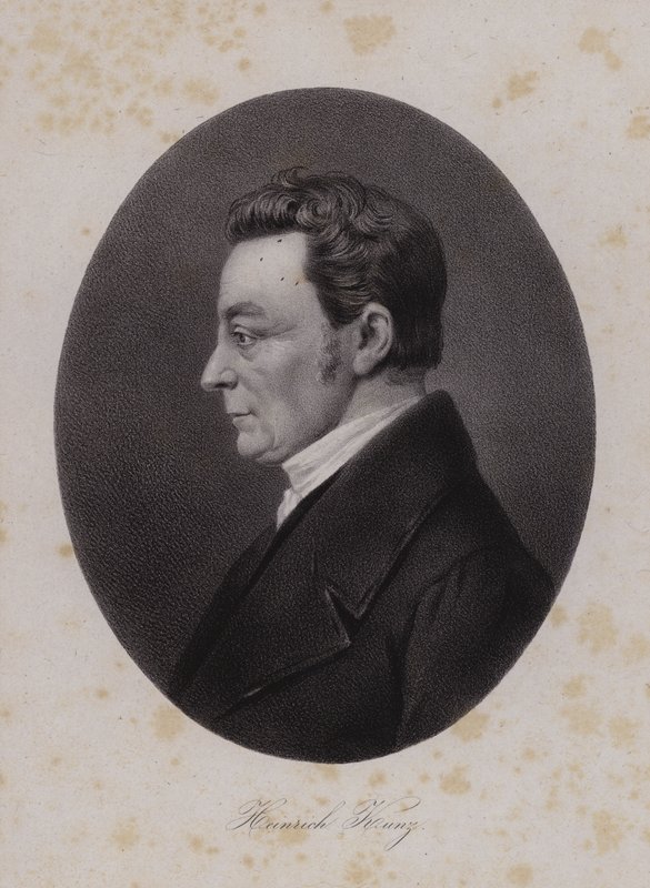 Heinrich Kunz, schweizisk textiltillverkare (gravyr) av Swiss School