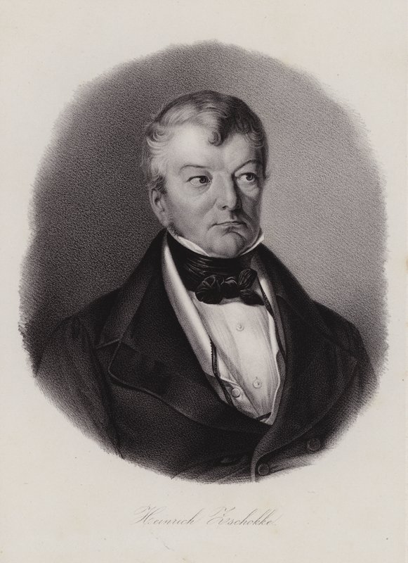 Heinrich Zschokke, schweizisk författare och reformator (gravyr) av Swiss School