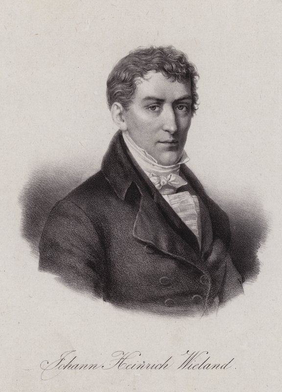 Johann Heinrich Wieland, schweizisk advokat och politiker i Helvetiska republiken (gravyr) av Swiss School