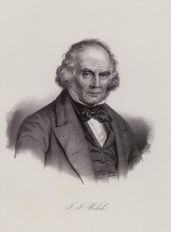 Johann Jakob Wehrli, schweizisk pedagog (gravyr) av Swiss School