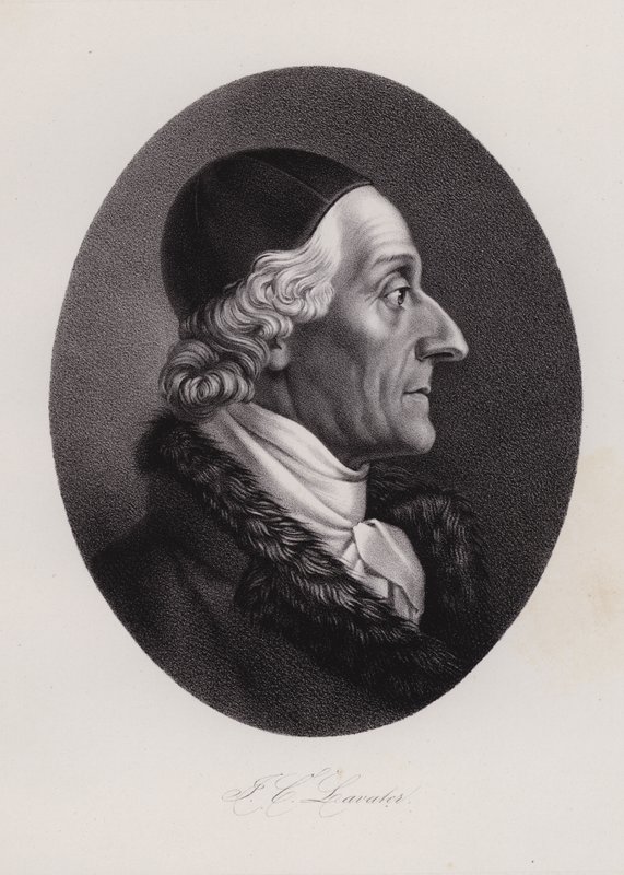 Johann Kaspar Lavater, schweizisk författare och fysiognost (gravyr) av Swiss School