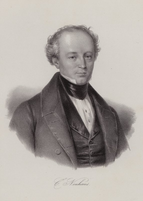 Karl Neuhaus, schweizisk politiker (gravyr) av Swiss School