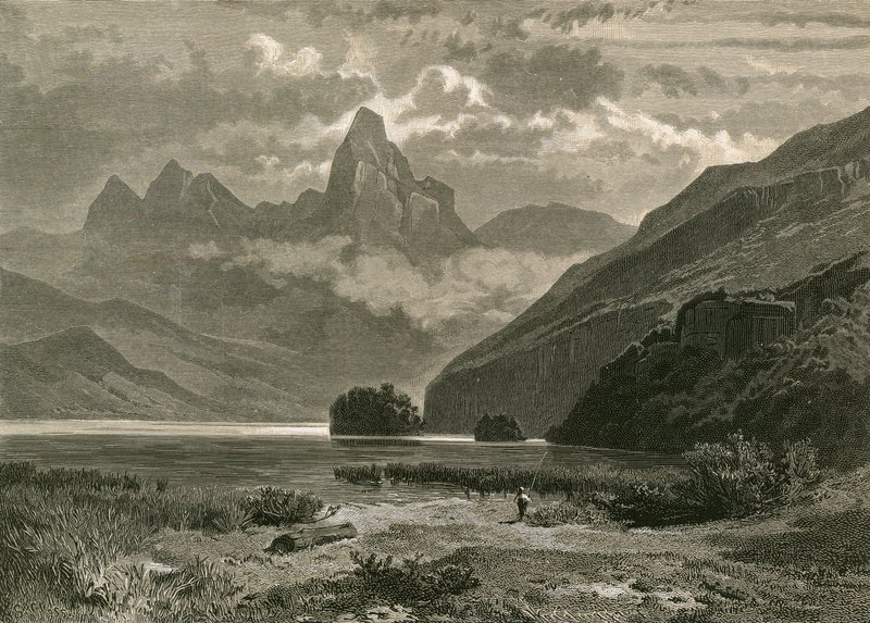 Lake Lowerz och Myten av Swiss School