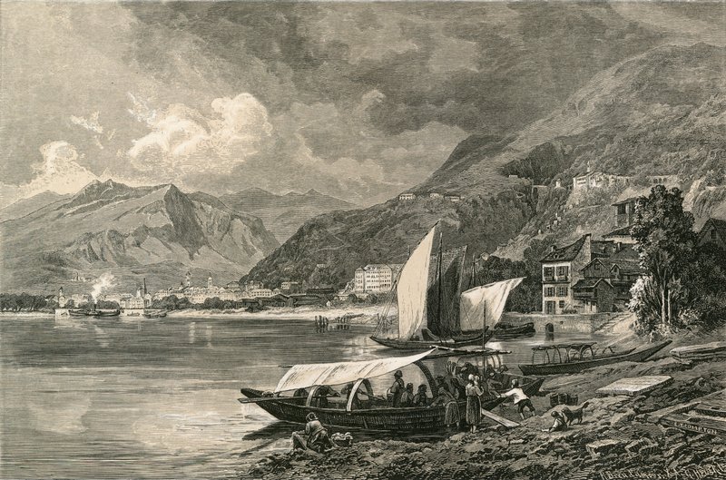 Locarno, vid Lago Maggiore av Swiss School