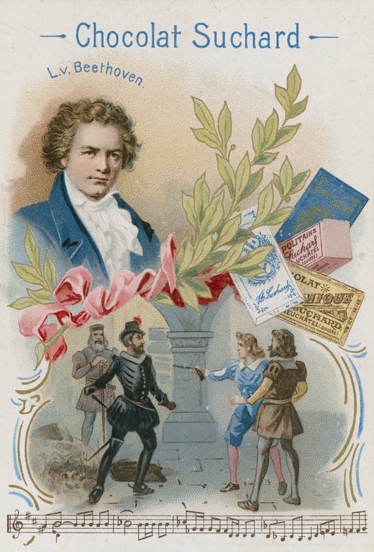 Ludwig van Beethoven, tysk kompositör och pianist av Swiss School