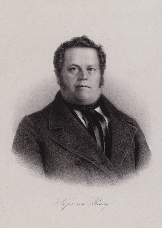 Nazar von Reding, schweizisk politiker (gravyr) av Swiss School