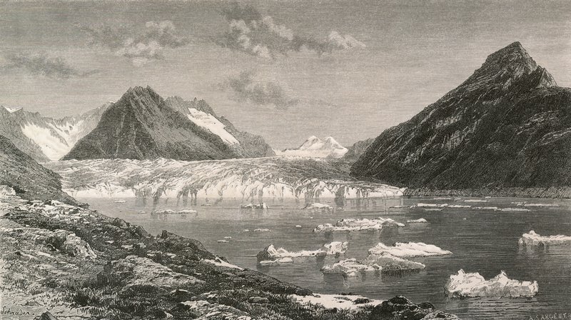 Aletschglaciären och Marjelensjön av Swiss School