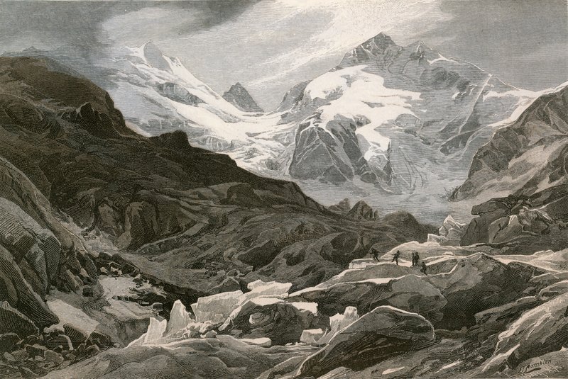 Morteratschglaciären, Övre Engadin av Swiss School