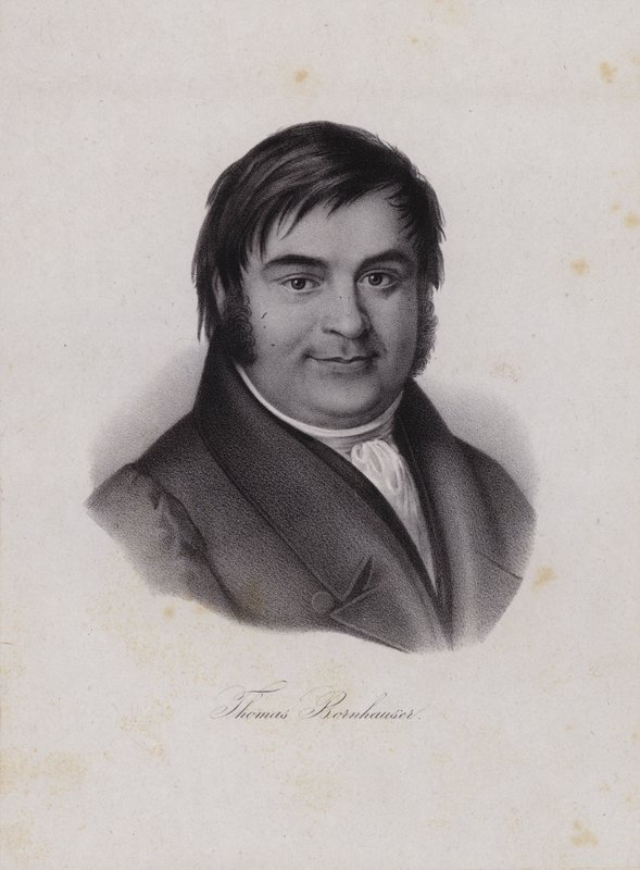 Thomas Bornhauser, schweizisk teolog (gravyr) av Swiss School
