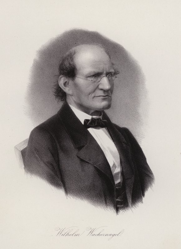 Wilhelm Wackernagel, tysk-schweizisk filolog (gravyr) av Swiss School