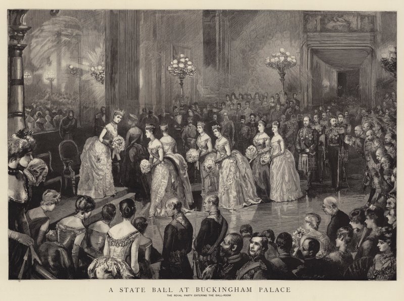 En statsbal på Buckingham Palace av Sydney Prior Hall