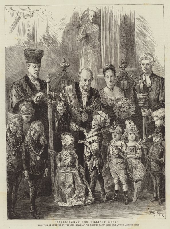 Brobdingnag och Lilliput möts av Sydney Prior Hall