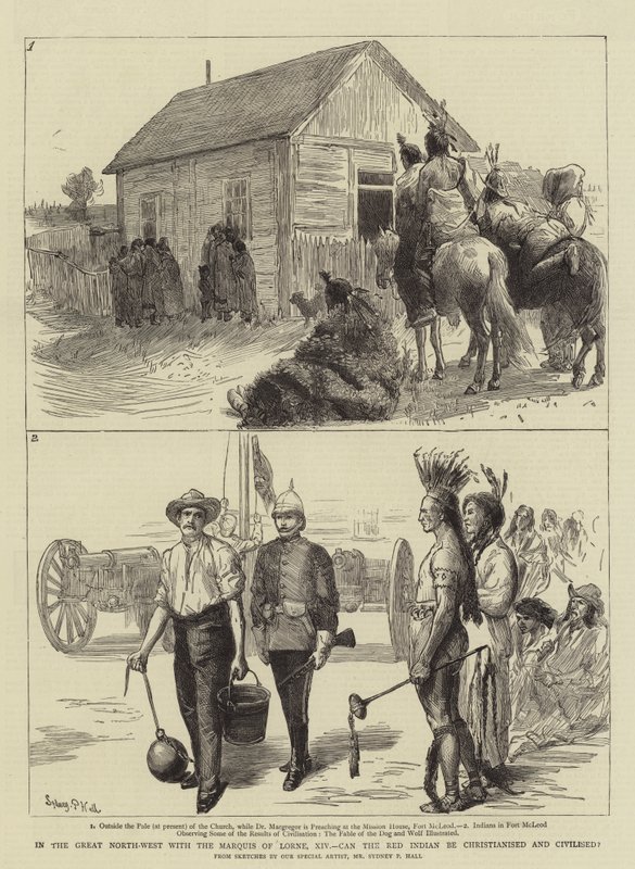 I den stora nordväst med markisen av Lorne, XIV, kan den röda indianen kristnas och civiliseras av Sydney Prior Hall