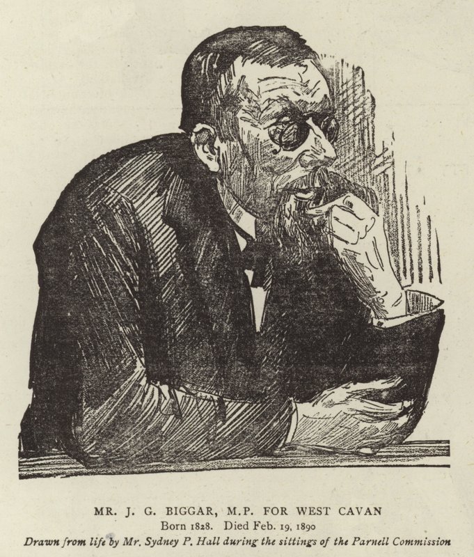 Mr J G Biggar, MP för West Cavan av Sydney Prior Hall