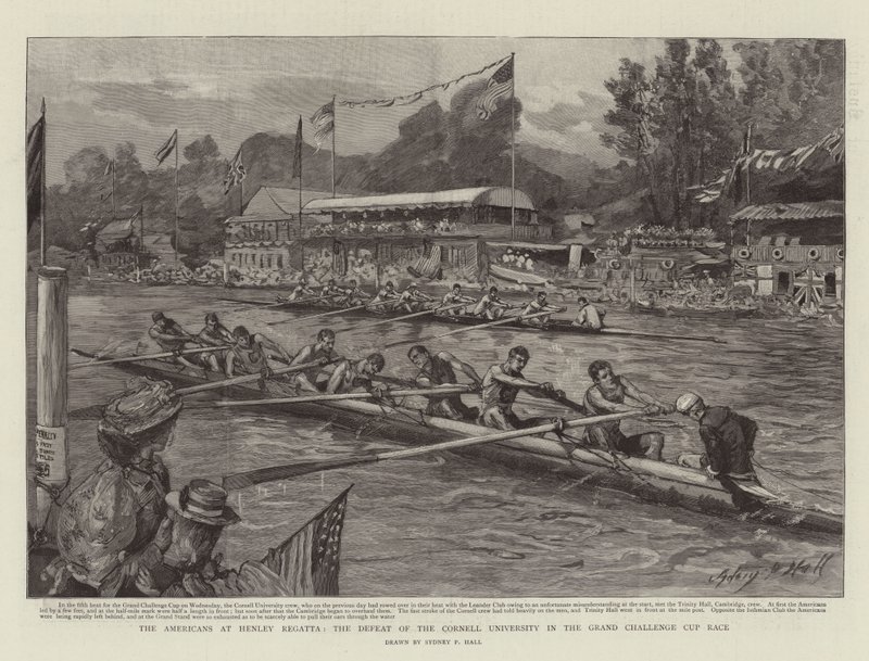 Amerikanerna vid Henley Regatta, Cornell Universitys nederlag i Grand Challenge Cup Race av Sydney Prior Hall