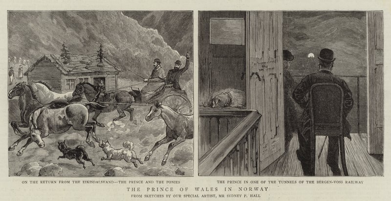 Prinsen av Wales i Norge av Sydney Prior Hall