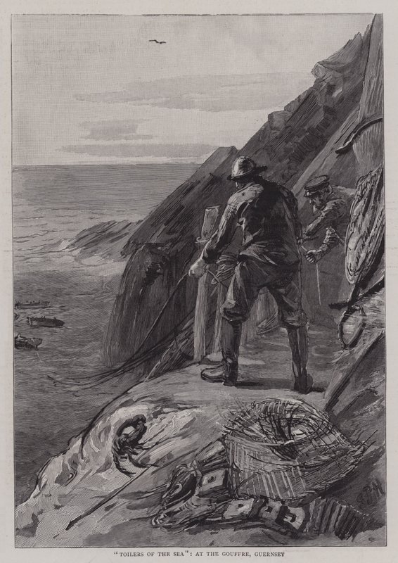 Toilers of the Sea, på Gouffre, Guernsey av Sydney Prior Hall