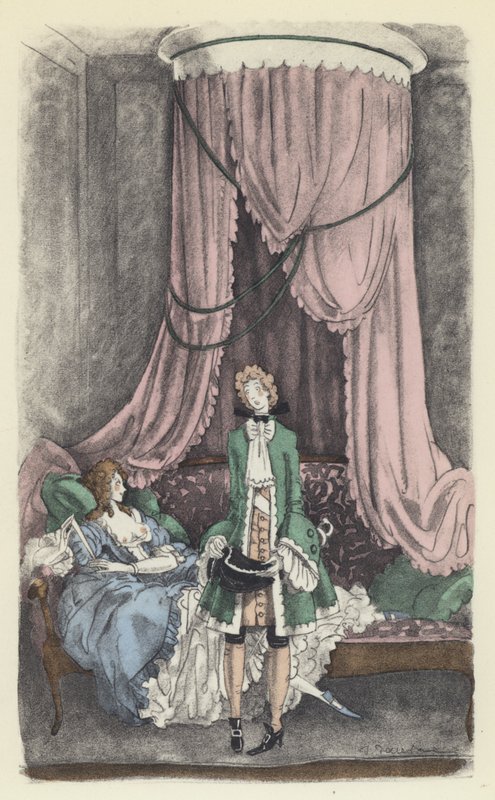 Illustration för Voltaires Candide av Sylvain Sauvage