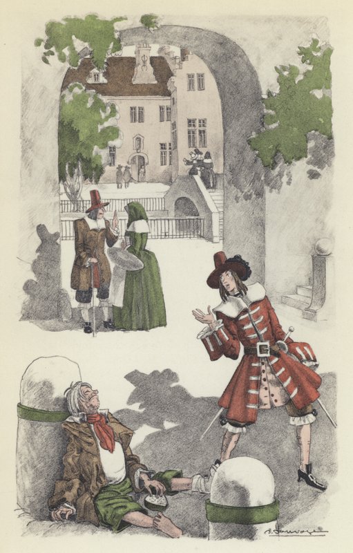 Illustration till Voltaires Candide av Sylvain Sauvage