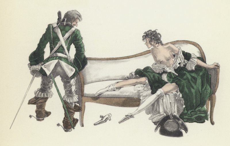 Illustration till Voltaires Candide av Sylvain Sauvage
