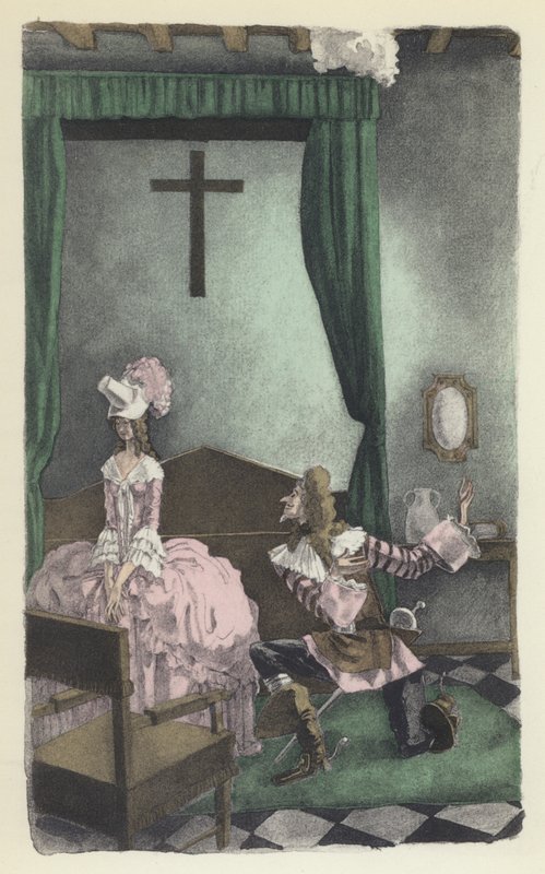 Illustration för Voltaires Candide av Sylvain Sauvage