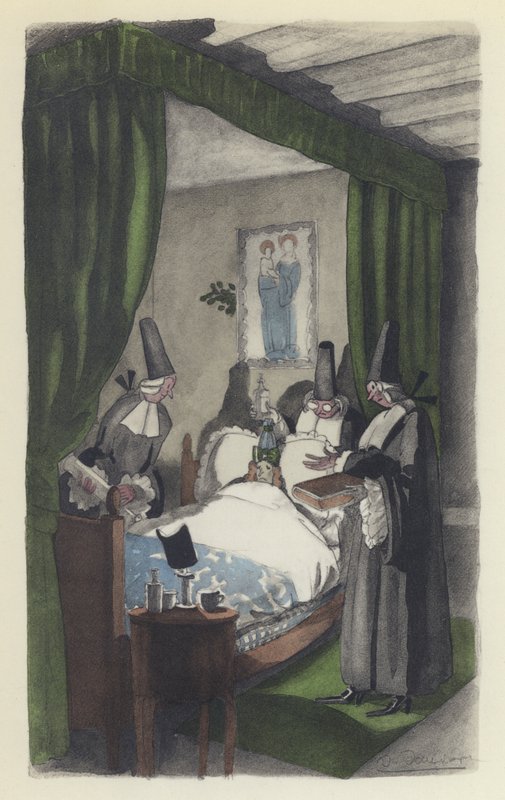 Illustration för Voltaires Candide av Sylvain Sauvage