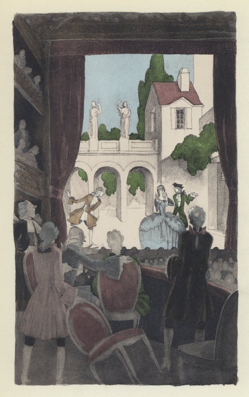 Illustration för Voltaires Candide av Sylvain Sauvage