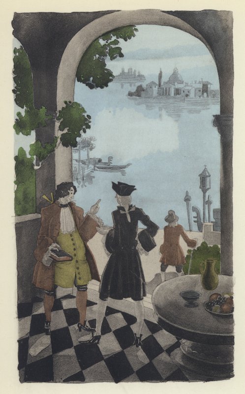 Illustration för Voltaires Candide av Sylvain Sauvage