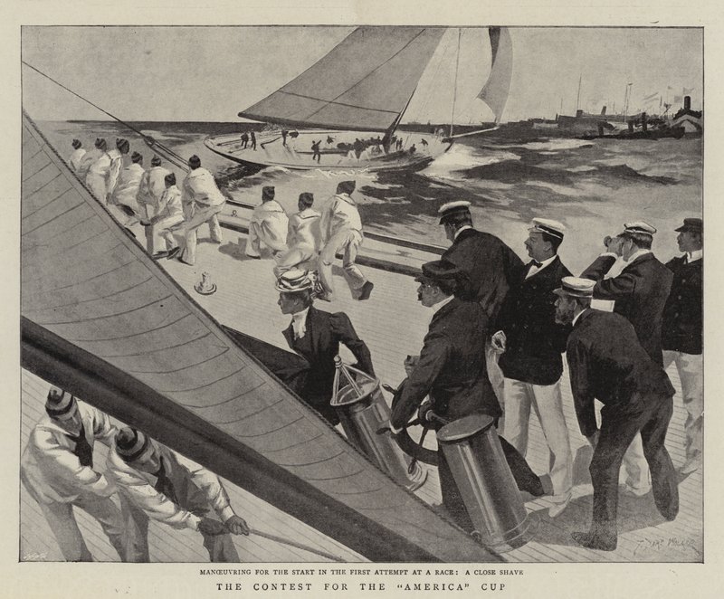 Tävlingen om America Cup av T. Dart Walker