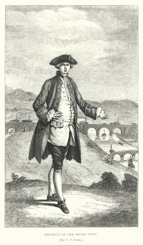 Porträtt av den unge hertigen (gravyr) av T. D. (after) Scott