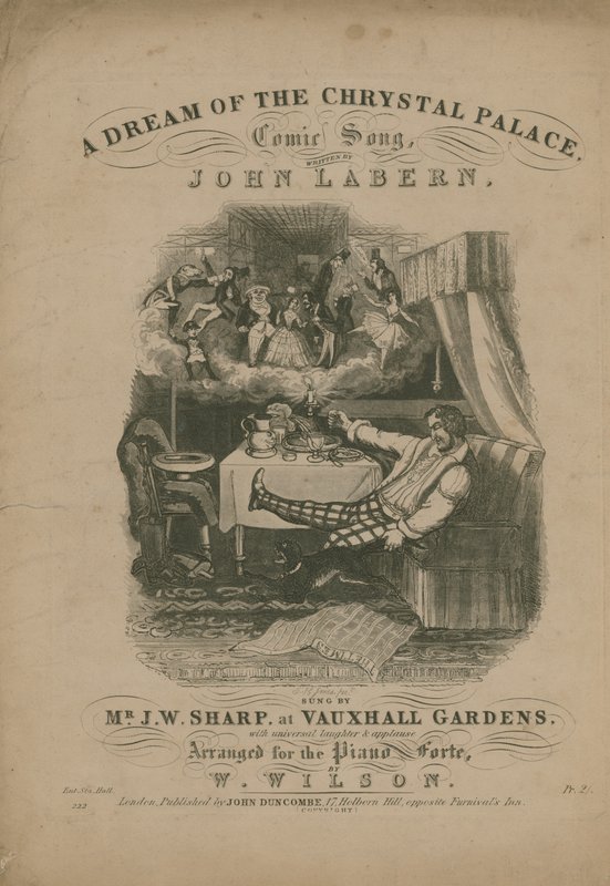 En dröm om Crystal Palace, en komisk sång av John La Bern av T. Hampson Jones