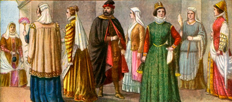Italiensk klänning från 1500-talet av Tancredi Scarpelli