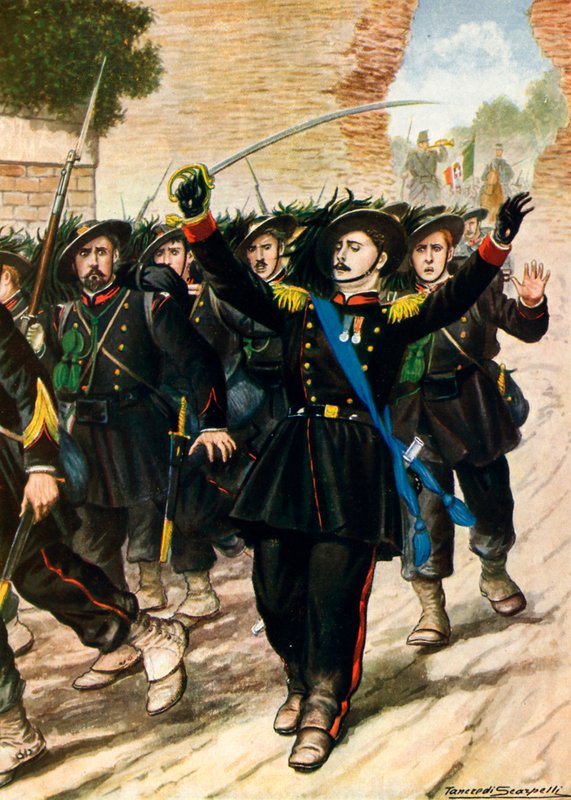 20 september 1870: Porta Pia - Genombrott av murarna av Tancredi Scarpelli