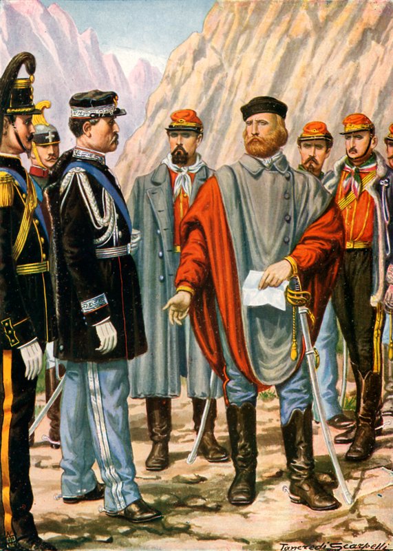 Garibaldi uppmanas att stoppa kampanjen i Trentino. Han svarar: Jag lyder av Tancredi Scarpelli