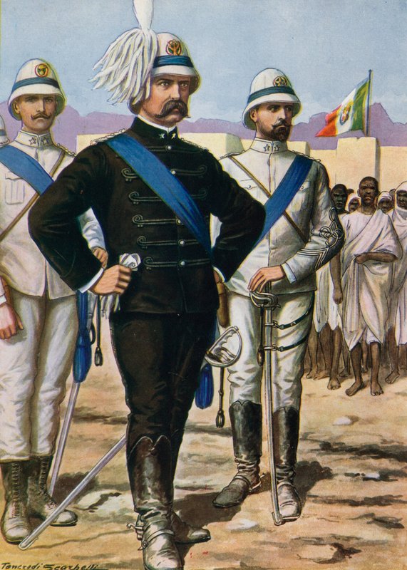 General Antonio Baldissera, som återställde den italienska prestigen i Eritrea. av Tancredi Scarpelli