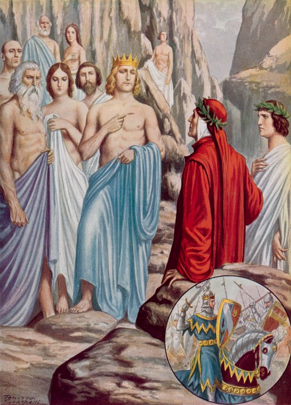 Illustration till Dantes gudomliga komedi av Tancredi Scarpelli