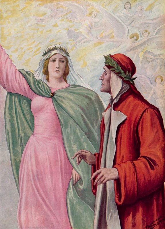 Illustration till Dantes gudomliga komedi av Tancredi Scarpelli