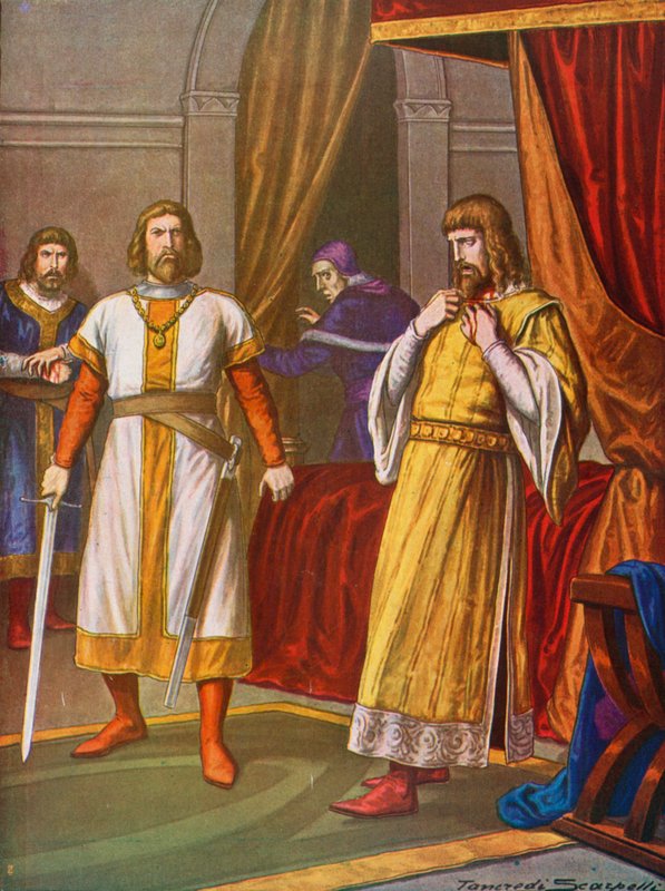 Kung Filip av Schwaben dödad av grevskapet Otto VIII av Wittelsbach i Bamburg av Tancredi Scarpelli
