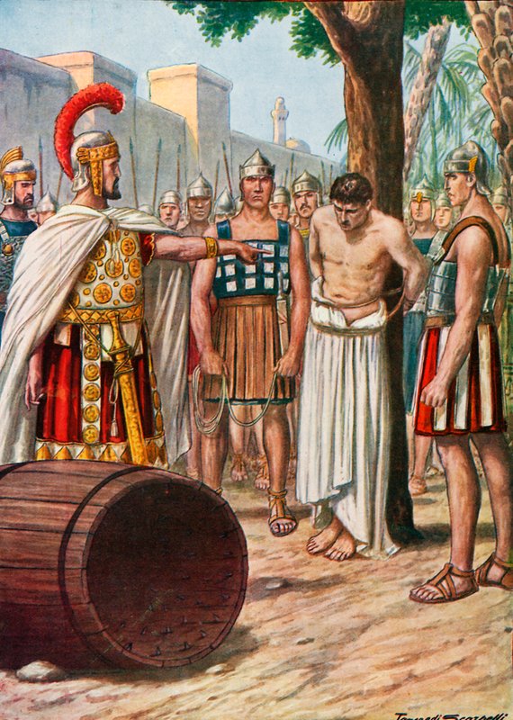 Marcus Atilius Regulus återvänder till Kartago av Tancredi Scarpelli