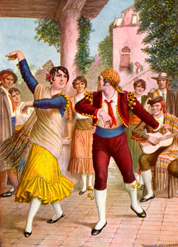 Spanska dansare av Tancredi Scarpelli