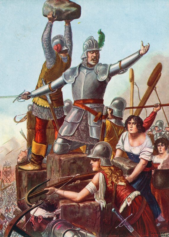 Brescianerna under ledning av venetianen Francesco Barbaro av Tancredi Scarpelli