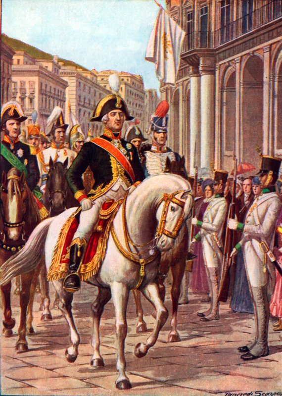 Ferdinand IV:s återkomst till Neapel av Tancredi Scarpelli