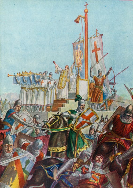 Krigsaltare som användes 1037-38 i försvaret av Milano mot Conrad II av Tancredi Scarpelli