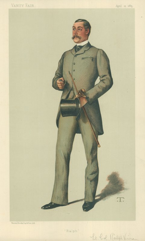 Överstelöjtnant Ralph Vivian, Ralph, 21 april 1883, Vanity Fair-karikatyr av Theobald Chartran